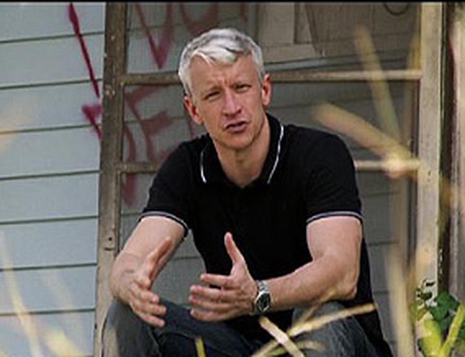 Anderson Cooper in New Orleans
