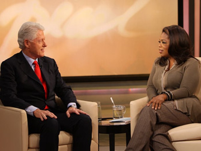 Bill Clinton talks about his wife's run for the presidency.