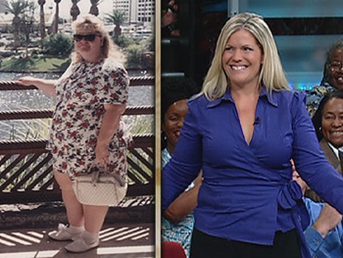 Jackie has lost 100 pounds.