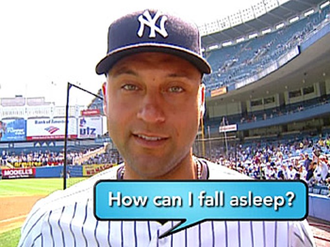 New York Yankees infielder Derek Jeter wants to know about sleep.