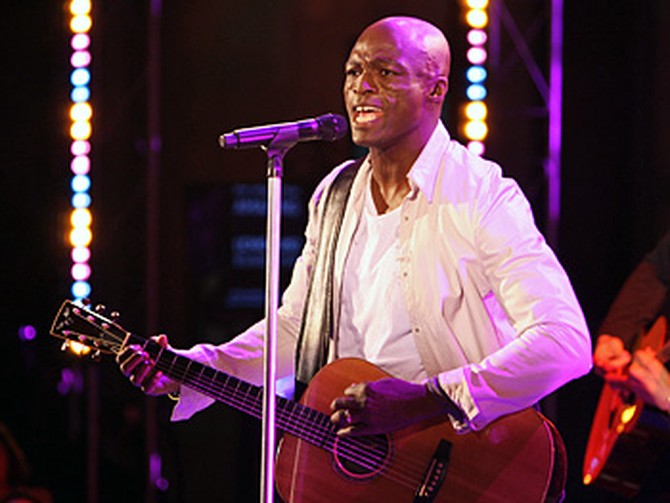 Seal sings 'Amazing,' a song from his album 'System'.