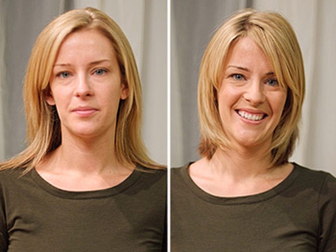 Jill before and after her makeover