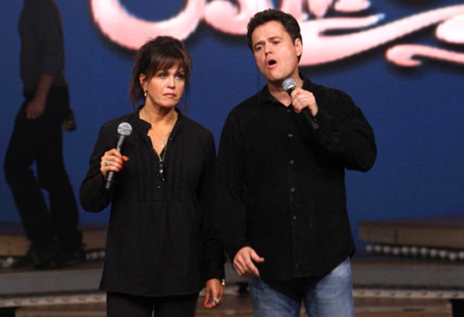 Marie and Donny Osmond