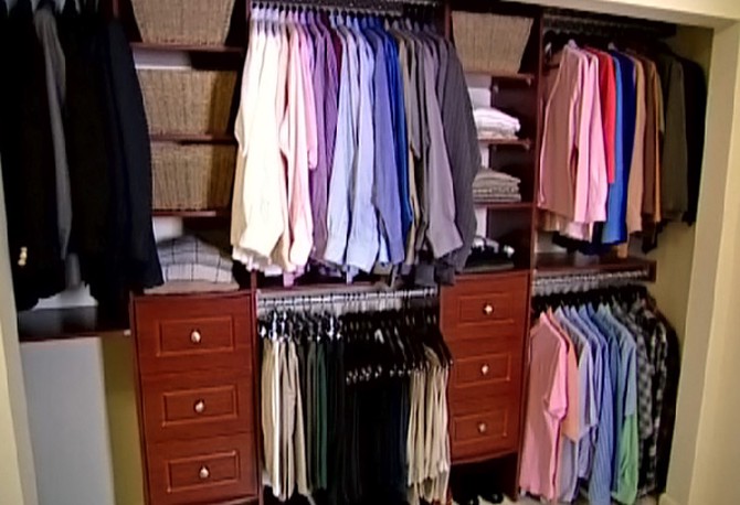 Sharyn and Marvin's new closet