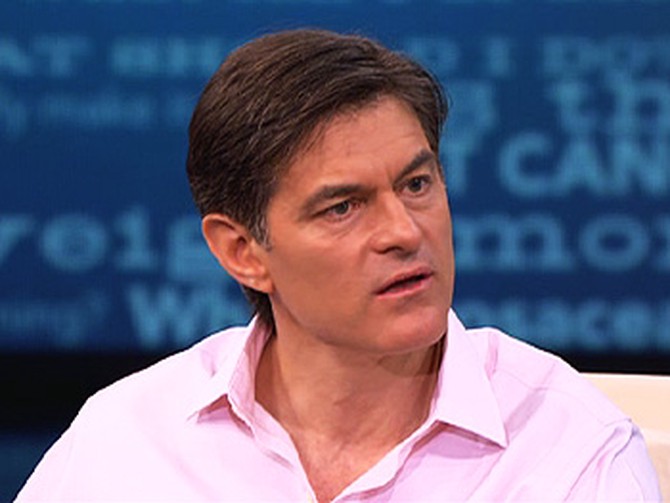 Dr. Oz shows how nicotine affects the brain.