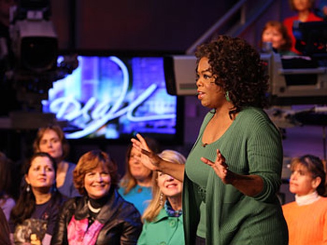 After a break, Oprah introduces the next segment of the show.