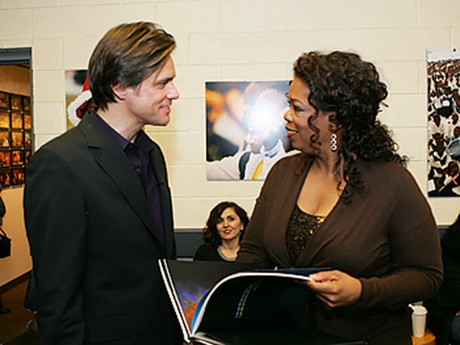 Jim Carrey and Oprah