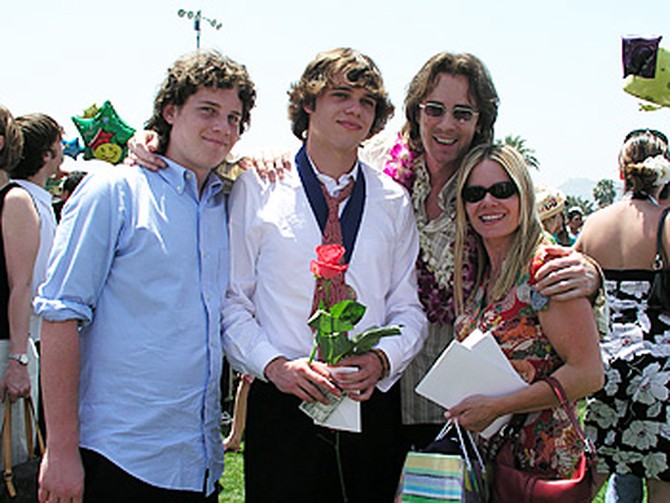 Rick Springfield and his family