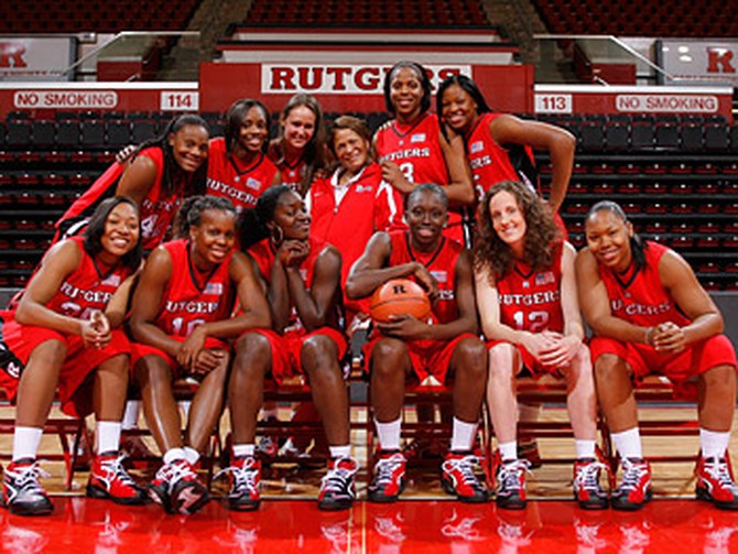 The Rutgers women's basketball team