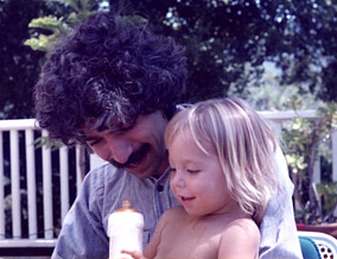 Young Nic Sheff and his father