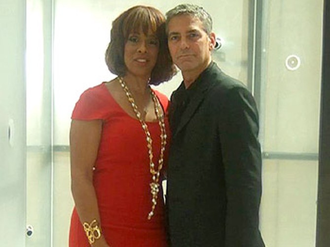 Gayle danced with George Clooney