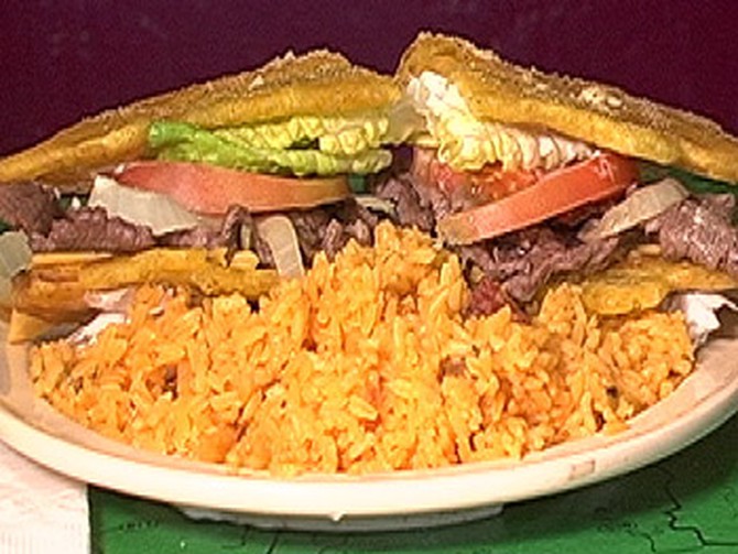Borinquen's jibarito sandwich