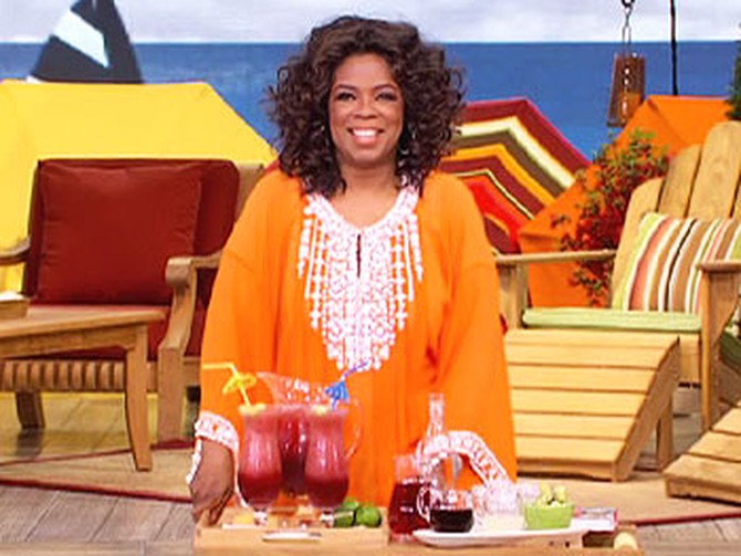 Oprah's favorite summer cocktail, the Pomegranate Daiquiri