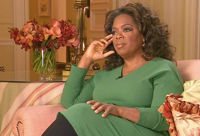 Oprah speaks candidly about her weight loss struggle.