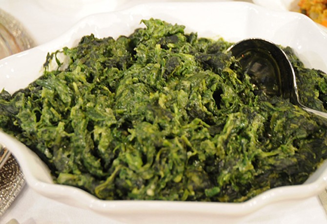Cristina Ferrare's recipe for Creamed Spinach