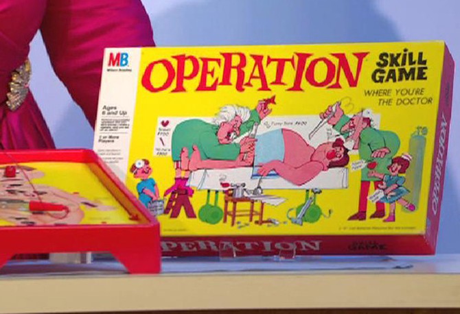 Milton Bradley's board game Operation