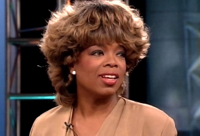 Oprah's hair in 2005