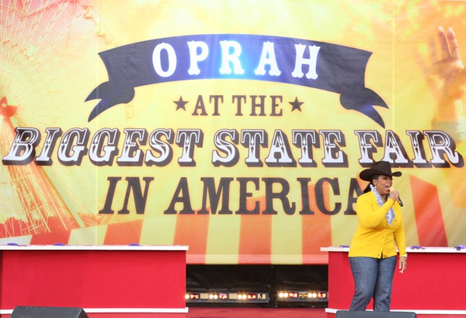 Oprah visits the State Fair of Texas