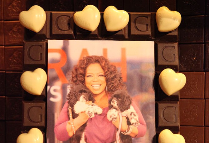 Oprah's chocolate picture frame