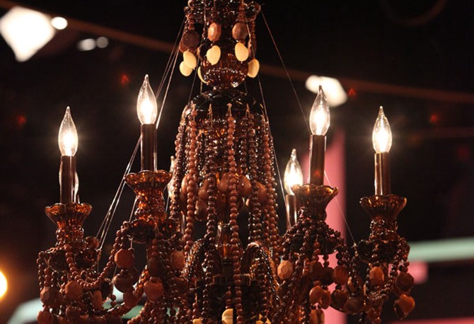 Oprah's chocolate chandelier