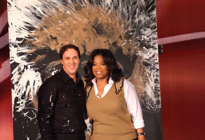 Rob Surette and Oprah