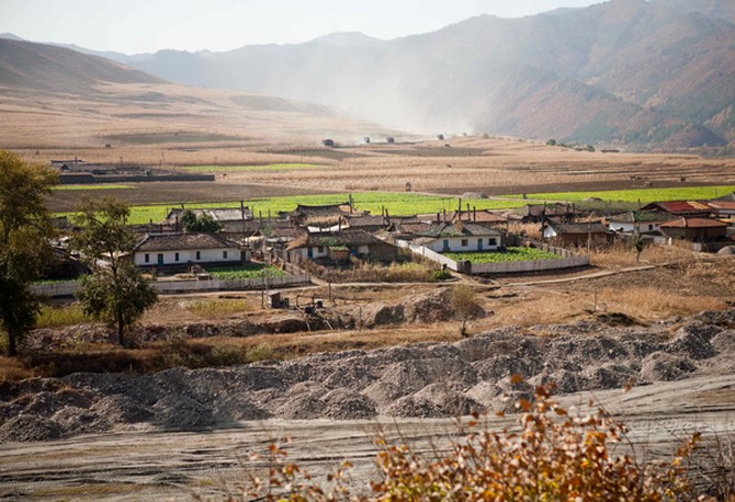 Mining village in North Korea