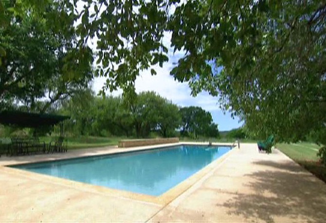 Laura Bush's swimming pool