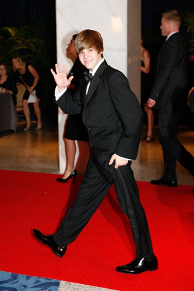 Justin Bieber at the White House Correspondents' Association dinner