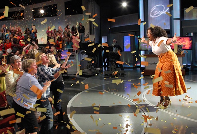 Oprah surprises her audience with a trip to Australia