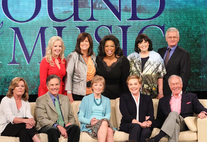 Oprah and the cast of The Sound of Music