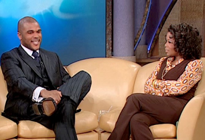 Tyler Perry on The Oprah Show on March 4, 2005