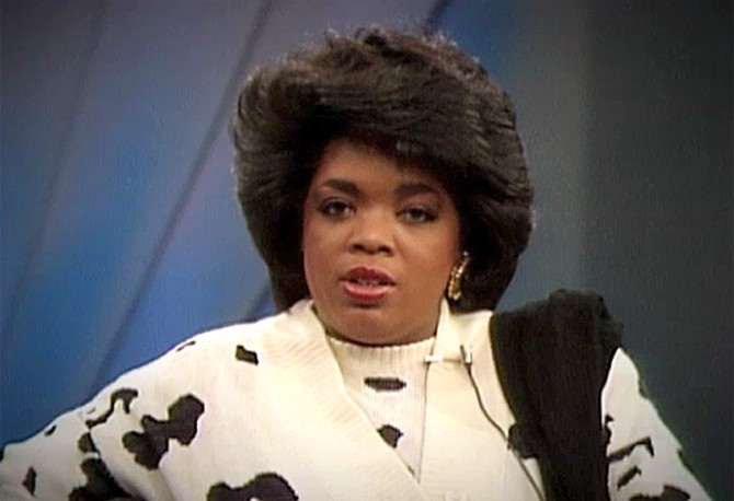 Oprah reveals her childhood abuse, 1986