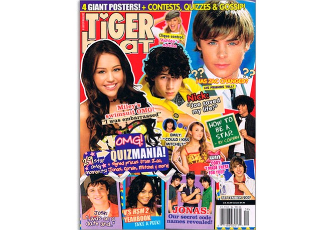 September 2007 Tiger Beat cover