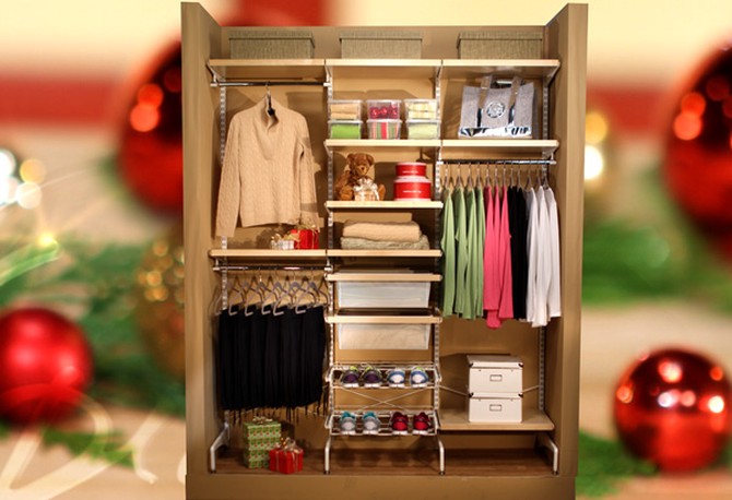 Elfa Customizable Closet System from the Container Store