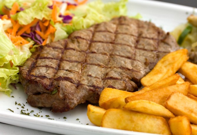 Steak and chips - Australian food
