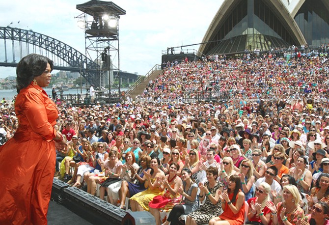 Oprah at the Sydney Opera House