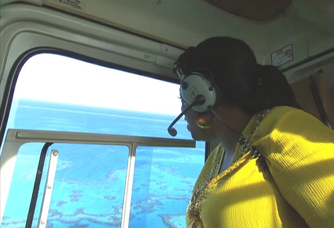 Oprah in a helicopter
