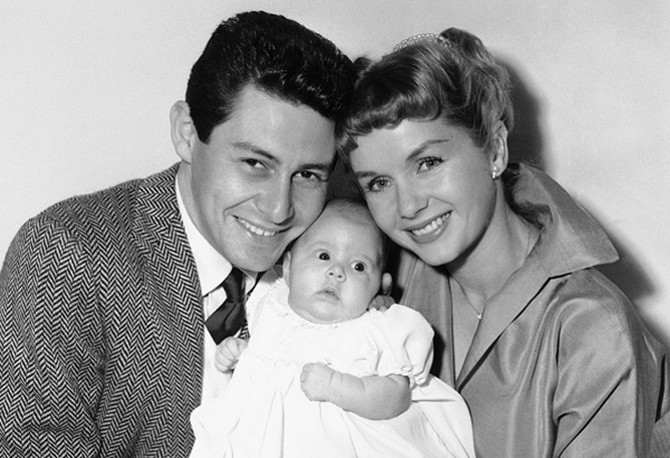 Eddie Fisher, Debbie Reynolds and Carrie Fisher