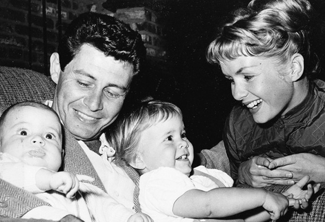 Eddie Fisher, Debbie Reynolds, and Todd and Carrie Fisher