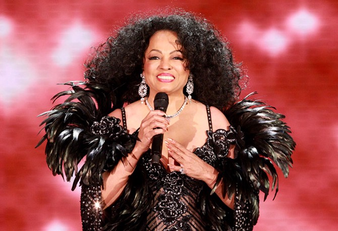 Diana Ross on the Oprah Show in February of 2011
