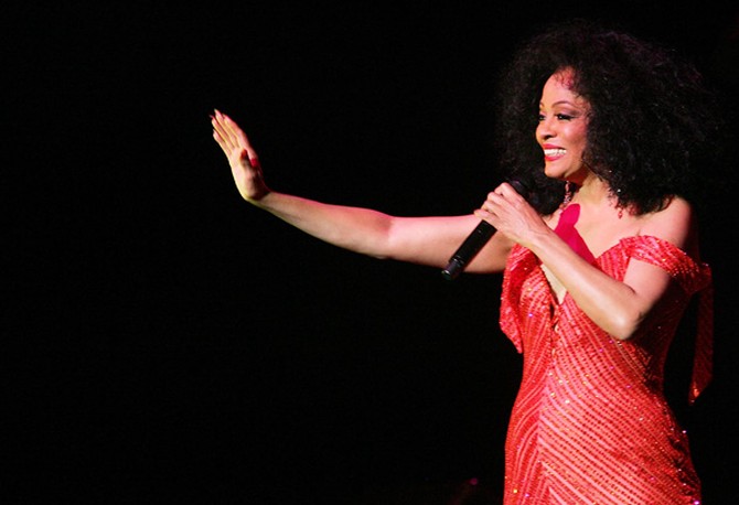 Diana Ross performing at Madison Square Garden, 2007