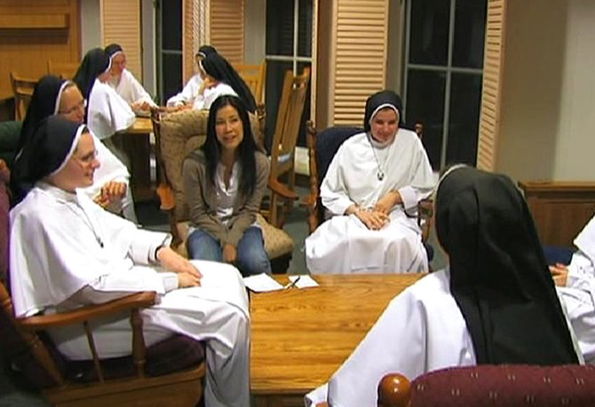 Lisa Ling inside a convent