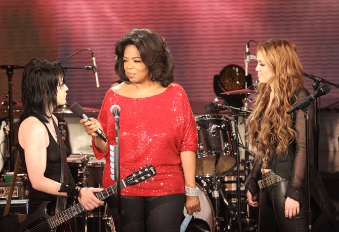 Joan Jett, Oprah and Miley Cyrus