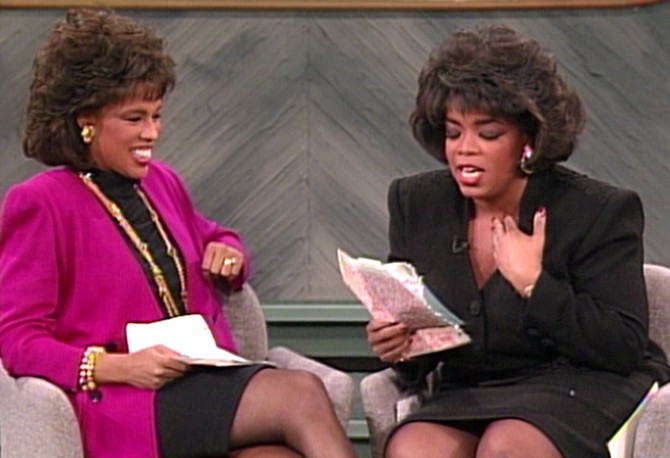 Gayle and Oprah in 1991