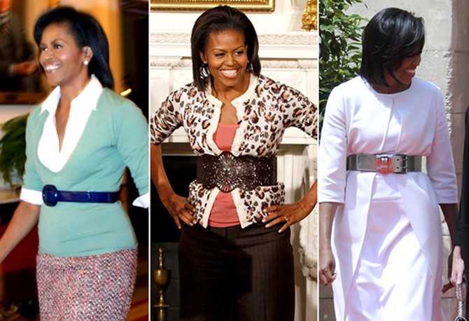 Michelle Obama's style - belts