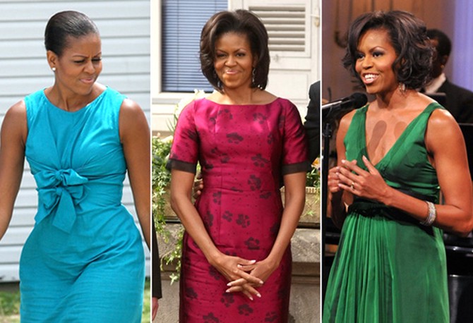 Michelle Obama's style - bright colors