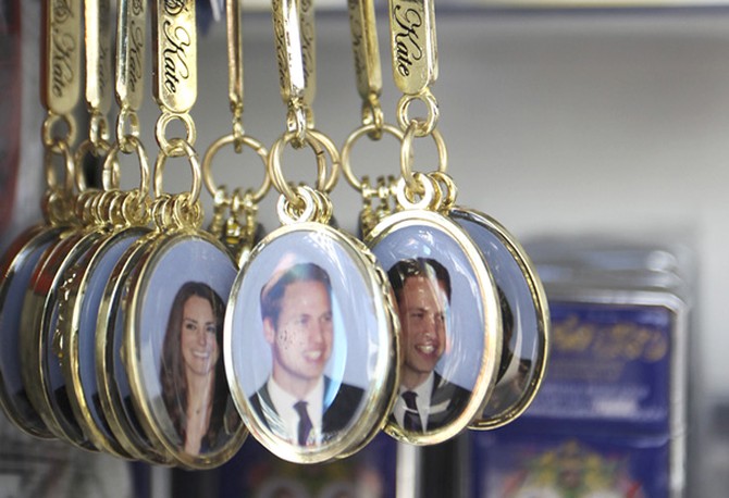 Royal wedding commemorative key rings