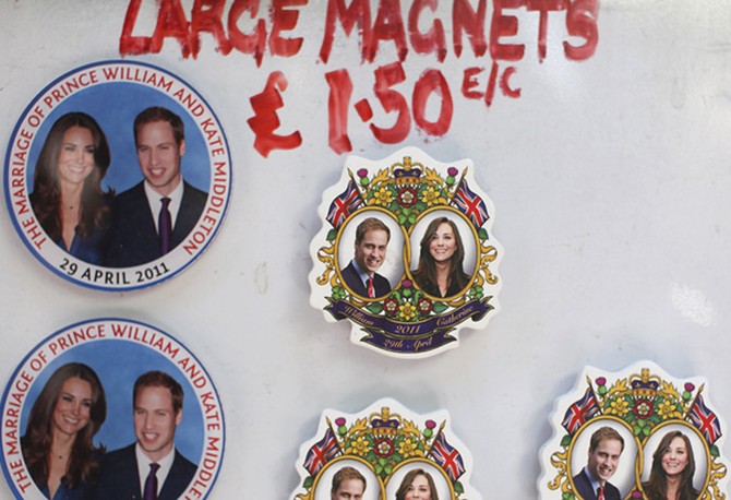 Royal wedding commemorative magnets