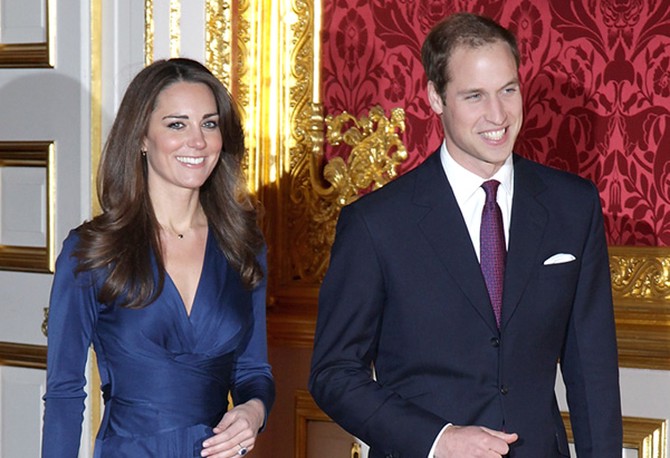 Prince William and Kate announce their engagement