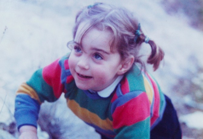 Kate Middleton at age 3